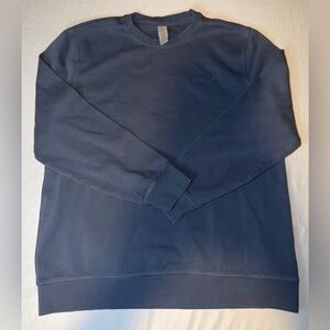 Hurley Minimal Logo Crewneck Sweatshirt Blue Pullover Casual Men’s L